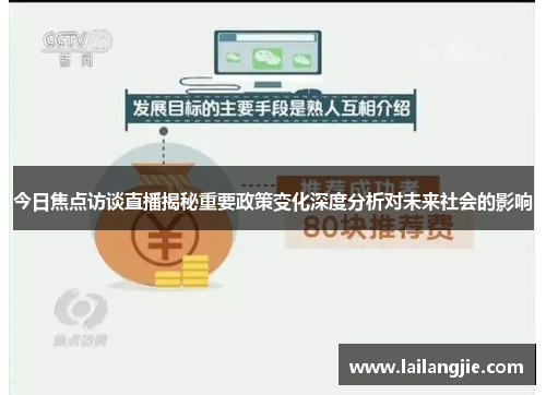 今日焦点访谈直播揭秘重要政策变化深度分析对未来社会的影响
